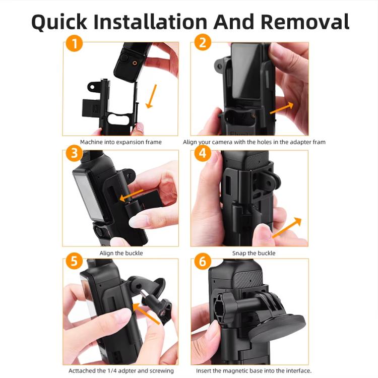Supporto magnetico con base fissa per DJI Osmo Pocket 3