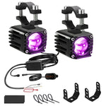 Faro moto impermeabile 40W Demon Eye con interruttore cablato