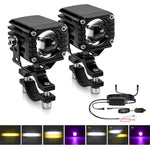 Faro moto impermeabile 40W Demon Eye con interruttore cablato