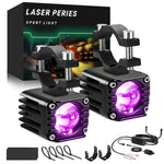 Faro moto impermeabile 40W Demon Eye con interruttore cablato