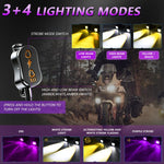 Faro moto impermeabile 40W Demon Eye con interruttore cablato