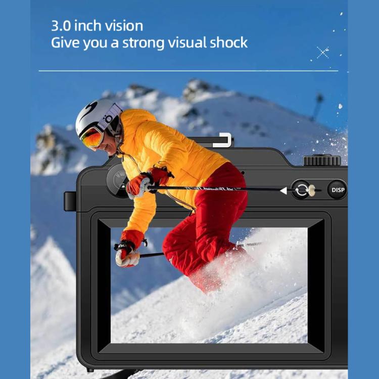 FSD-X9 3.0 pollici 4K HD 18X Zoom Selfie WIFI Stabilizzazione elettronica dell'immagine Fotocamera digitale, FSD-X9 (Black), FSD-X9 (White)