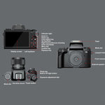 Fotocamera digitale 4K WiFi con touch screen 4 pollici