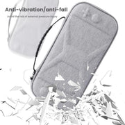 Per Nintendo Switch 2 Borsa portaoggetti per console di gioco Borsa in tessuto EVA, X-Pattern Gray, X-Pattern Black