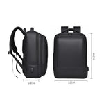 Zaino per laptop impermeabile multi-scomparto di grande capacità OUMANTU 2103 con porta USB