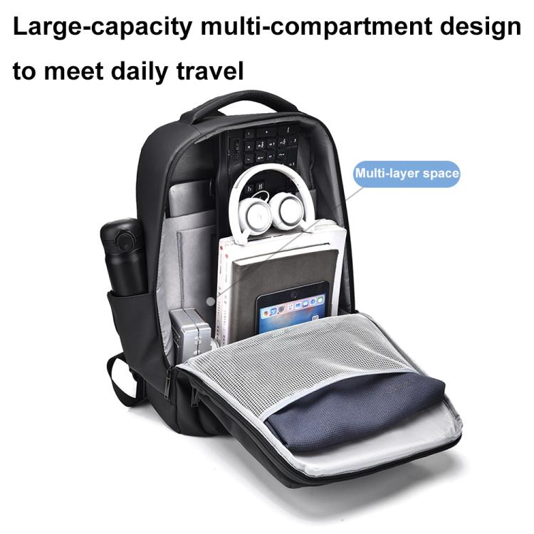 Zaino per laptop impermeabile multi-scomparto di grande capacità OUMANTU 2103 con porta USB