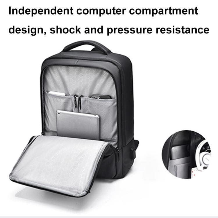 Zaino per laptop impermeabile multi-scomparto di grande capacità OUMANTU 2103 con porta USB