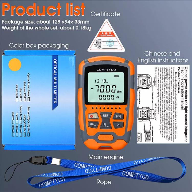 Misuratore di potenza ottica mini 4 in 1, macchina integrata a luce rossa, apparecchiatura di prova di potenza portatile, M70 1mw, M70 10mw, M70 15mw, M70 20mw, M70 30mw, M70 50mw, M50 1mw, M50 10mw, M50 15mw, M50 20mw, M50 30mw, M50 50mw