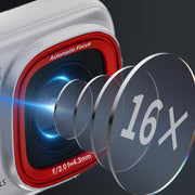 Fotocamera digitale HD da 72 MP, 2,4 pollici, ascolto MP3, foto e video, zoom 16x DV