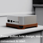 Per MAC Mini M4 Supporto per desktop in legno Base per dissipazione del calore Rack, Walnut, Beech