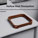 Per MAC Mini M4 Supporto per desktop in legno Base per dissipazione del calore Rack, Walnut, Beech