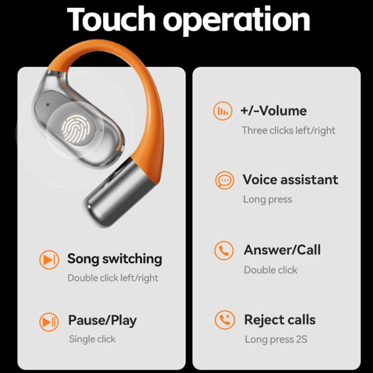 M113 AI Translation Auricolare Bluetooth Auricolare con gancio per l'orecchio Traduzione in tempo reale Auricolari 144 Traduttore vocale, M113