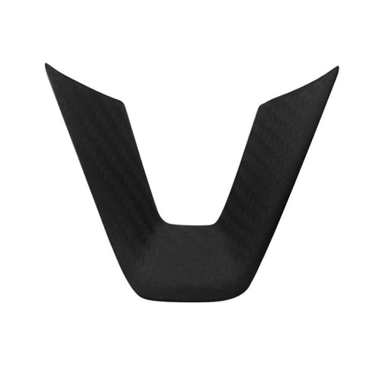 Per la modifica dell'auto Tesla Model 3, toppa per volante in fibra di carbonio per interni, Matte, Glossy, Red, Froged Pattern