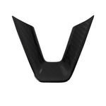 Per la modifica dell'auto Tesla Model 3, toppa per volante in fibra di carbonio per interni, Matte, Glossy, Red, Froged Pattern