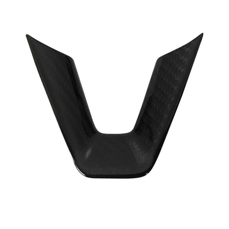 Per la modifica dell'auto Tesla Model 3, toppa per volante in fibra di carbonio per interni, Matte, Glossy, Red, Froged Pattern