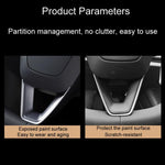 Per la modifica dell'auto Tesla Model 3, toppa per volante in fibra di carbonio per interni, Matte, Glossy, Red, Froged Pattern