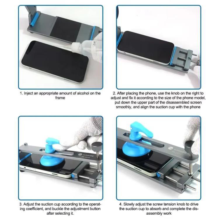 Separatore per schermo LCD Riscaldamento gratuito Schermo per telefono cellulare Rimozione rapida Strumento di riparazione Dispositivo di serraggio, SUNSHINE SS-601G