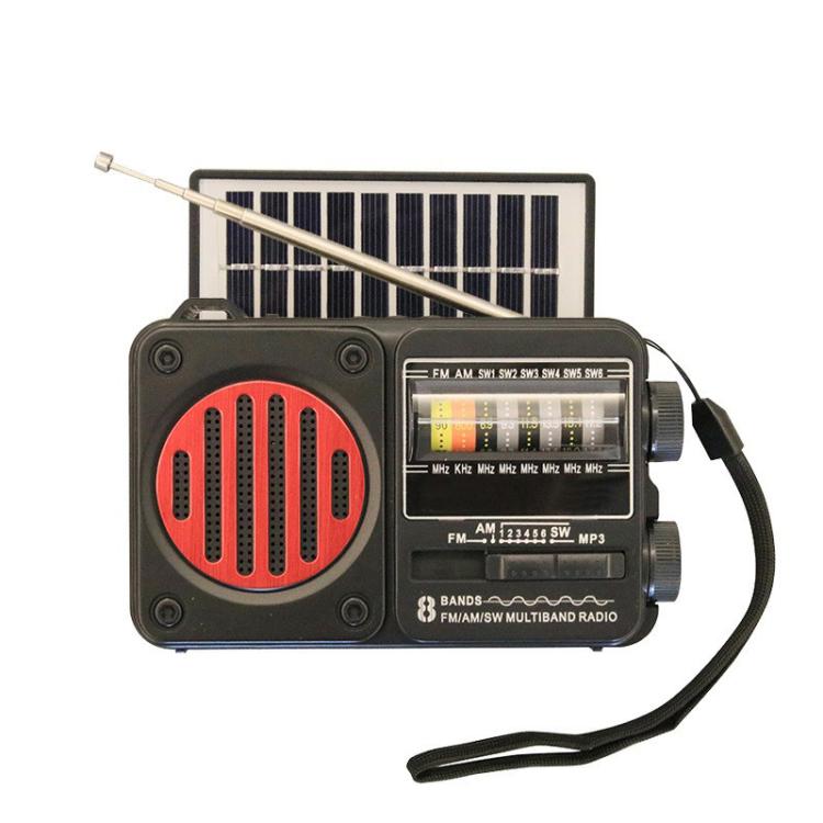 Radio FM multibanda solare portatile con Bluetooth e torcia