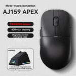 Mouse da gioco Ajazz AJ159 APEX PAW3395 wireless Tri-Mode leggero con dock di ricarica