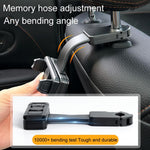 Ganci porta cellulare telescopici rotanti multifunzionali per poggiatesta del sedile posteriore dell'auto