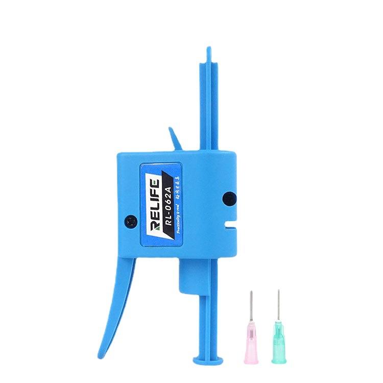 Manual Glue Tapper Cell Phone Repair Motherboard Soldering Oil Syringe Booster Tin Paste Push Syringe, RELIFE RL-062A 10CC, RELIFE RL-062B 30CC, RELIFE RL-062C 3-5CC, RELIFE RL-062D 5-10CC