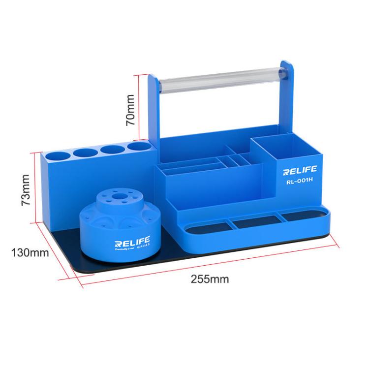 RELIFE RL-001H Rotating Cell Phone Organizer Repair Tool Parts Screwdriver Storage Rack