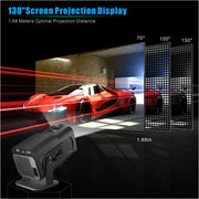 Proiettore di gioco HY320 Sistema Android 11 con controller di gioco wireless 720P Home Theater, US Plug, EU Plug, UK Plug, AU Plug