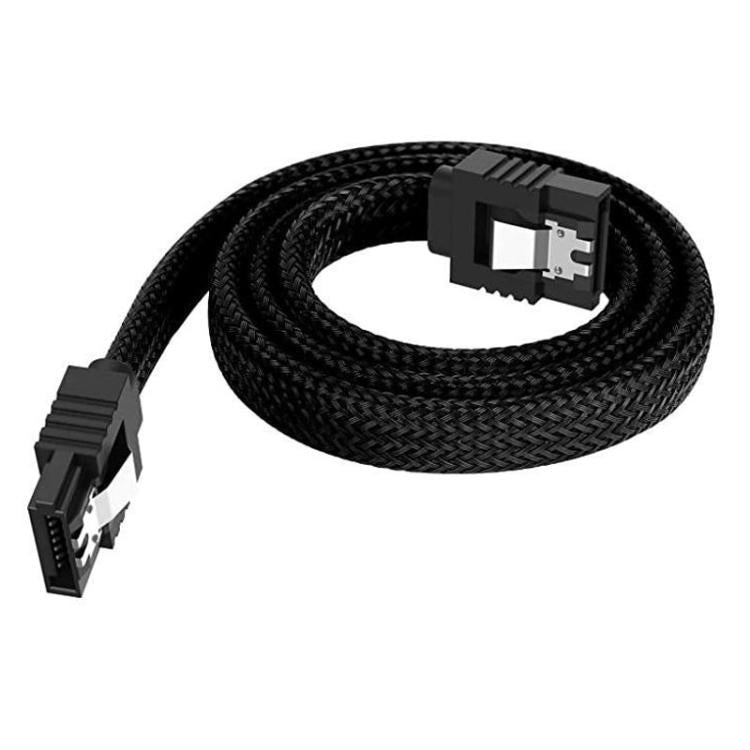 Cavo di alimentazione per disco rigido del computer SATA3.0 con schermatura in alluminio intrecciato, 0.5m