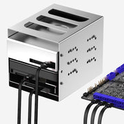 Cavo di alimentazione per disco rigido del computer SATA3.0 con schermatura in alluminio intrecciato, 0.5m