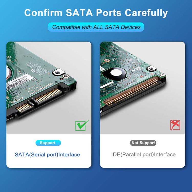 Cavo di alimentazione per disco rigido del computer SATA3.0 con schermatura in alluminio intrecciato, 0.5m
