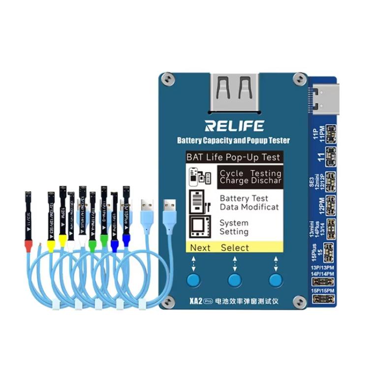 Battery Health Tester No External Cable Popup Battery Efficiency Tester, RELIFE XA2 Pro