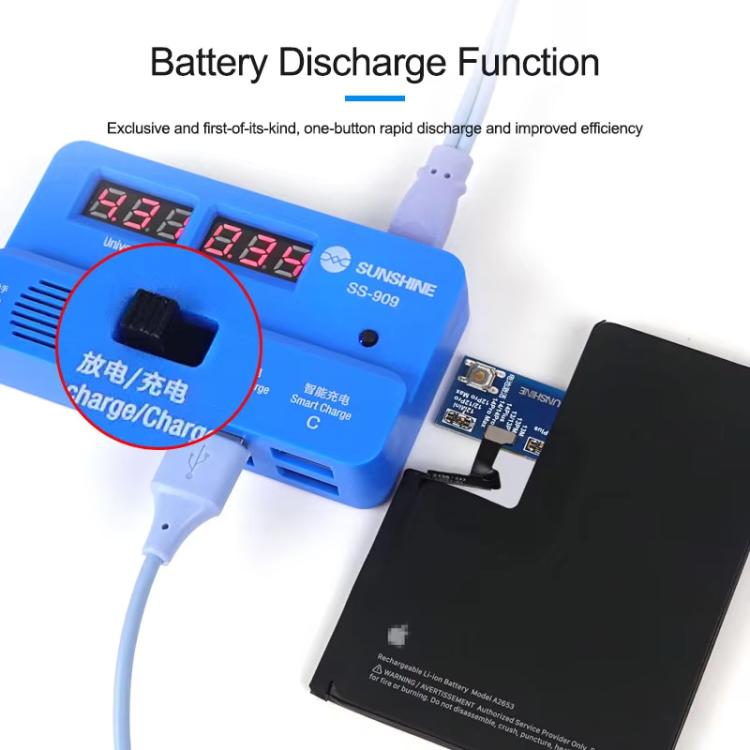 Universal Battery Activation Board V9.0 Fast Charge Maintenance Line for iPhone Android Repair Test Tool, SUNSHINE SS-909