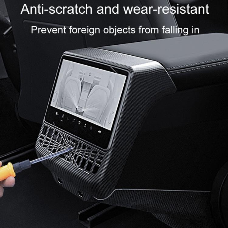 Per Tesla Nuovo Modello 3 / Y Telaio di Protezione per Presa d'Aria Posteriore dell'Automobile, Matte Carbon Pattern, Glossy Carbon Pattern, Matte Black