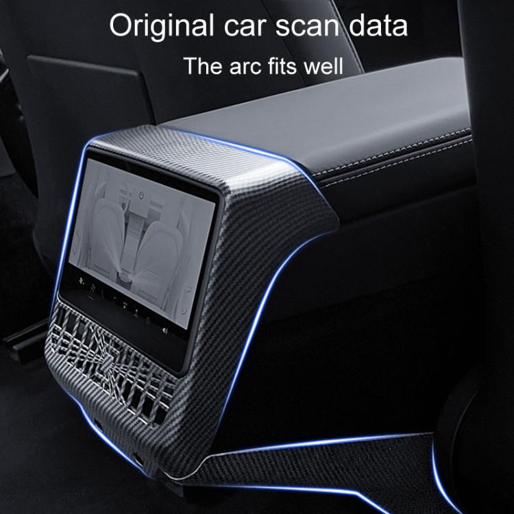 Per Tesla Nuovo Modello 3 / Y Telaio di Protezione per Presa d'Aria Posteriore dell'Automobile, Matte Carbon Pattern, Glossy Carbon Pattern, Matte Black