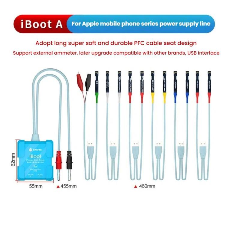 For iPhone Battery Power Test Boot Cable Cell Phone Repair Boot Control Line, SUNSHINE iBoot A