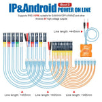 Per iPhone Android Cavo di alimentazione Strumento di riparazione del telefono cellulare Batteria Test di alimentazione Cavo di avvio, SUNSHINE iBoot D
