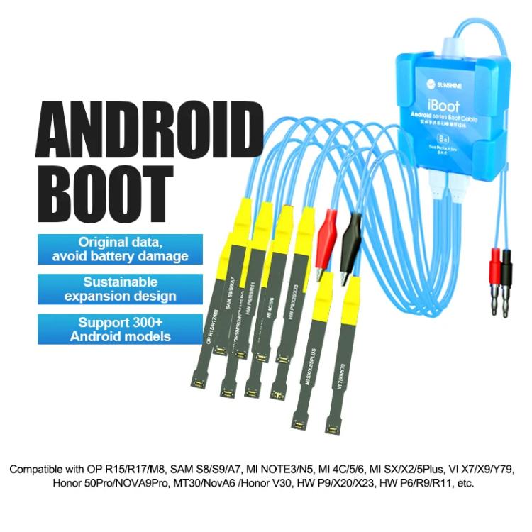 Per Android Cavo di alimentazione da 5 V Strumento di riparazione del telefono cellulare Test di alimentazione della batteria Cavo di avvio, SUNSHINE iBoot B