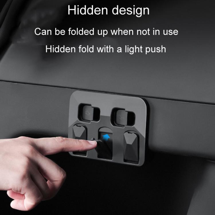 Per Tesla Model Y Car Hidden Trunk Modifica Pulsante Gancio Pieghevole, For Tesla Model Y