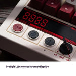 8BitDo Retro18 Tri-mode Connection Computer Tastiera numerica meccanica Contatore 2 in 1, Light Gray, Brown, Gray, Red