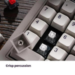 8BitDo Retro18 Tri-mode Connection Computer Tastiera numerica meccanica Contatore 2 in 1, Light Gray, Brown, Gray, Red
