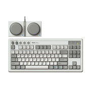 Tastiera meccanica 8BitDo Retro87 M Vintage Wireless Bluetooth / 2.4G / Tastiera cablata con tripla modalità di connessione, Light Gray Keyboard