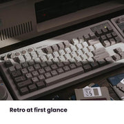 Tastiera meccanica 8BitDo Retro87 M Vintage Wireless Bluetooth / 2.4G / Tastiera cablata con tripla modalità di connessione, Light Gray Keyboard