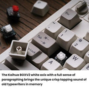 Tastiera meccanica 8BitDo Retro87 M Vintage Wireless Bluetooth / 2.4G / Tastiera cablata con tripla modalità di connessione, Light Gray Keyboard