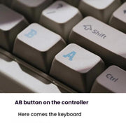 Tastiera meccanica 8BitDo Retro87 M Vintage Wireless Bluetooth / 2.4G / Tastiera cablata con tripla modalità di connessione, Light Gray Keyboard