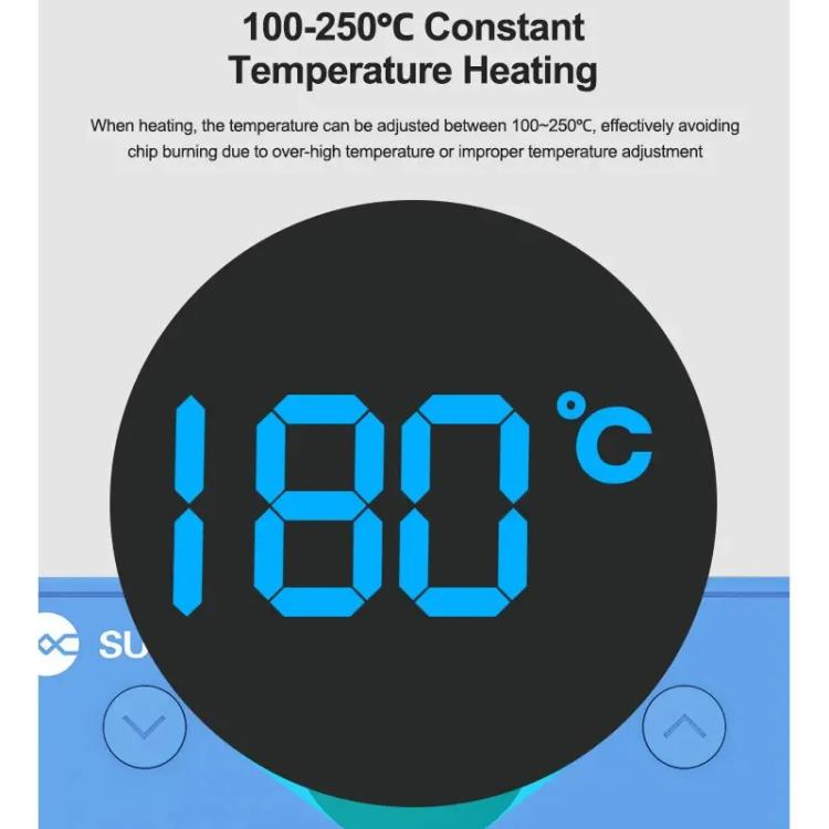 IC Chip Heating Glue Removal Tool, Mobile Phone Chip Repair Tool, Fast and Efficient Heating, SUNSHINE SS-T12C