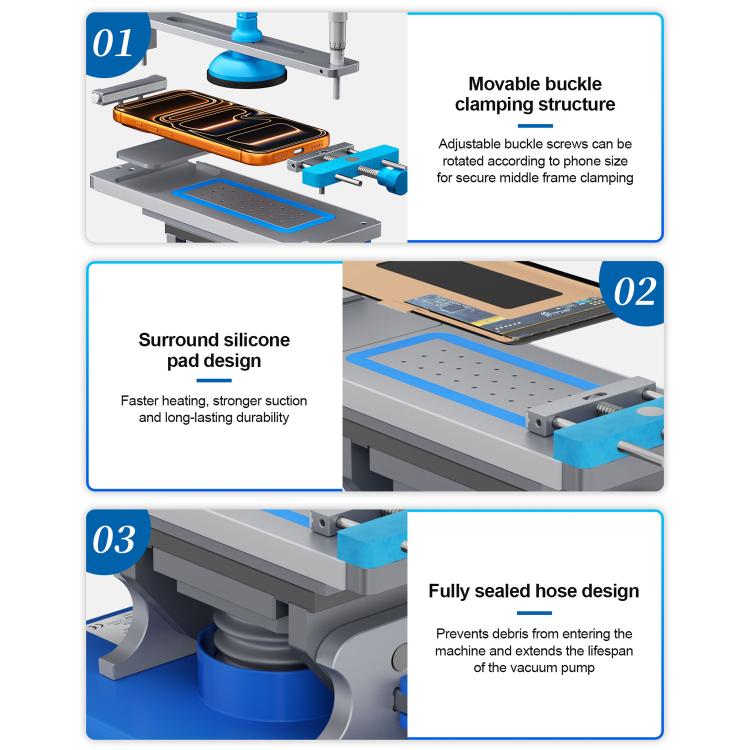 SUNSHINE S-918F Plus Separator Schermo Curvo 5 in 1