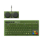 Tastiera meccanica 8BitDo Retro87 Retro RGB Lighting Green Tastiera trasparente con tasti grandi, Green Transparent Keyboard