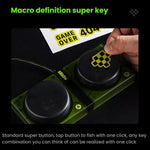 Tastiera meccanica 8BitDo Retro87 Retro RGB Lighting Green Tastiera trasparente con tasti grandi, Green Transparent Keyboard