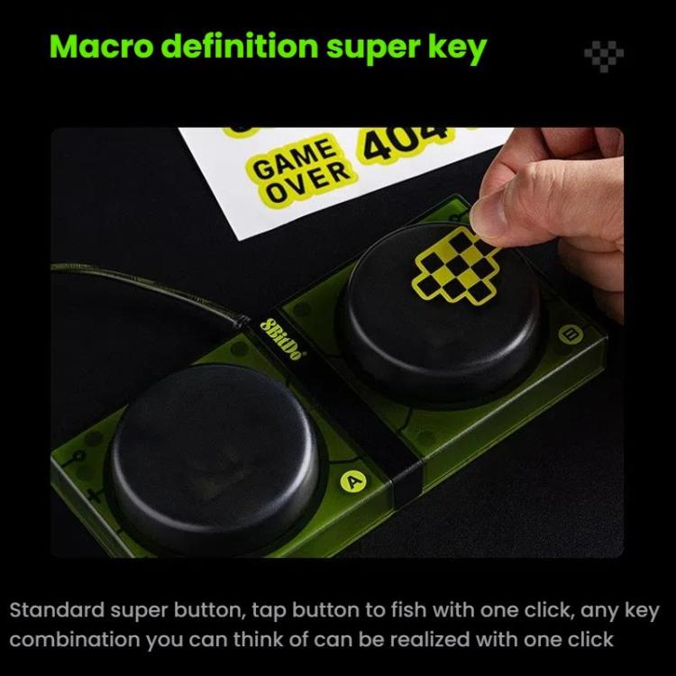 Tastiera meccanica 8BitDo Retro87 Retro RGB Lighting Green Tastiera trasparente con tasti grandi, Green Transparent Keyboard