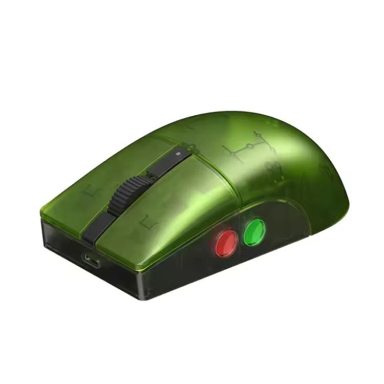 Mouse wireless traslucido verde 8BitDo Retro R8 con base di ricarica, Green Translucent Mouse